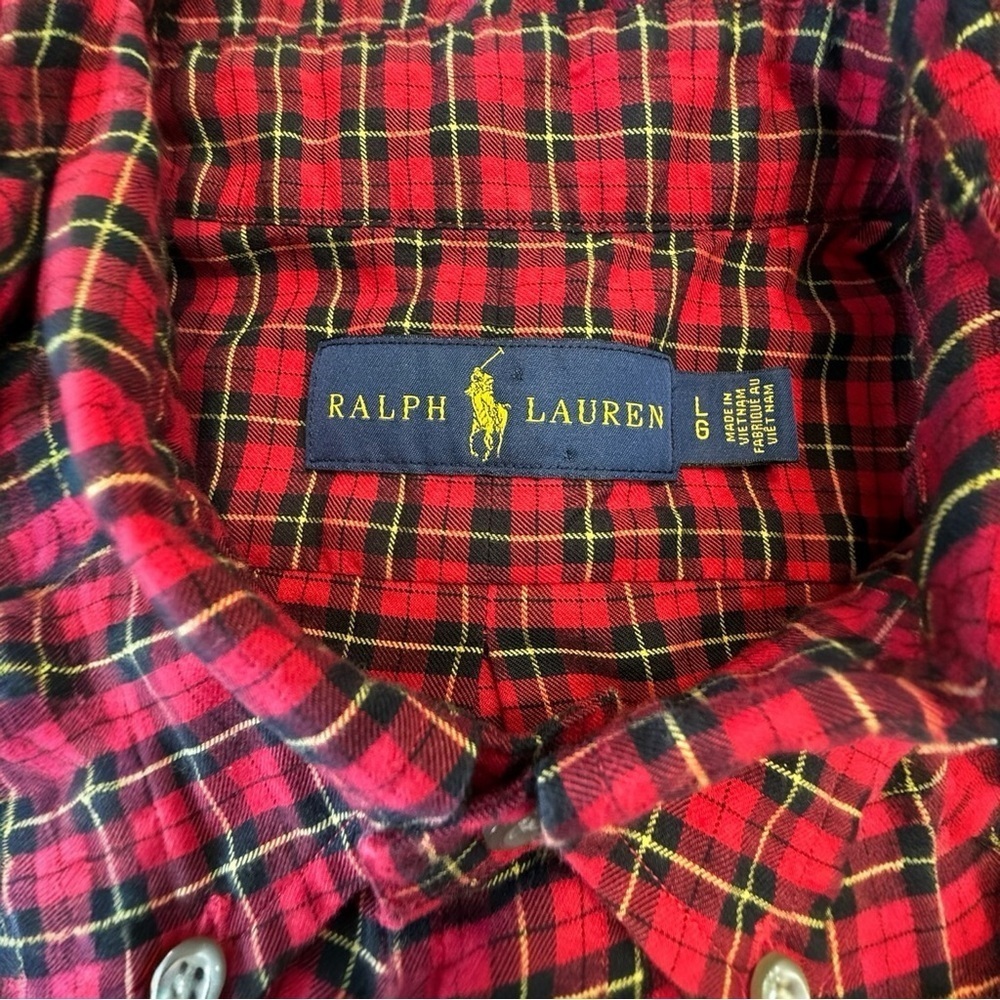 Ralph Lauren Long Sleeve Button Down Oxford Size L - Picture 3 of 3
